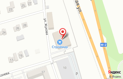 Магазин товаров для дома СтройМир, магазин товаров для дома на улице Жукова на карте