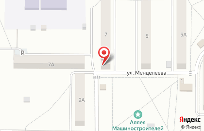 Продуктовый магазин на улице Менделеева на карте