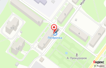 Магазин Мясной прилавок на Муромской улице на карте