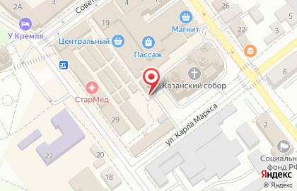 Торговый комплекс Центральный в Сызрани на карте
