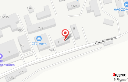 Интернет-магазин ВалбергСейф.рф на Пакгаузном шоссе на карте
