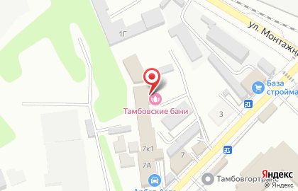 Тамбовские Бани на карте