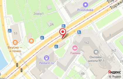 Офис продаж Билайн на Торжковской улице на карте