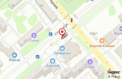 Магазин мяса Рябушка на Степной улице на карте
