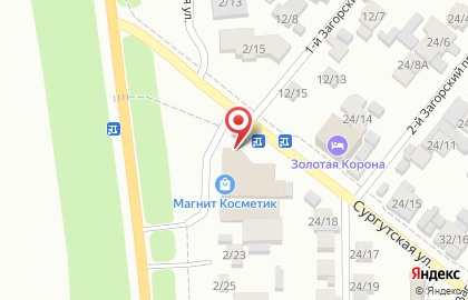 Фирменный магазин Армавирский мясоконсервный комбинат на Сургутской улице на карте