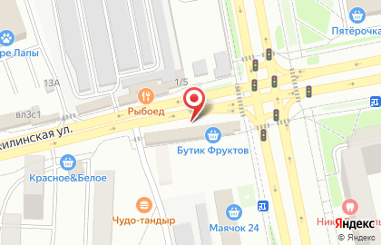 Магазин фруктов и овощей на ул. Андреевка пос, 13 вл1 на карте