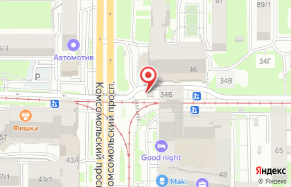 Азалия на улице Лебедева на карте