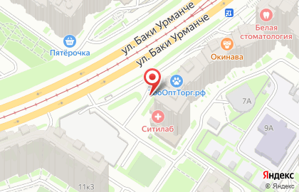 Центр Логопедии и Нейрологии ЦИЛИНДР на улице Баки Урманче на карте