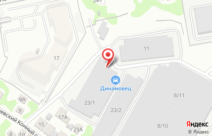 Гаражный кооператив Динамовец на карте
