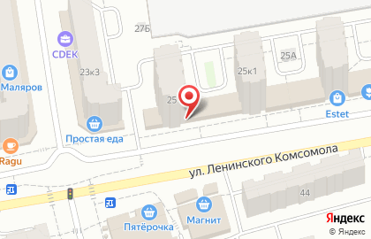Салон штор Versal на улице Ленинского Комсомола на карте
