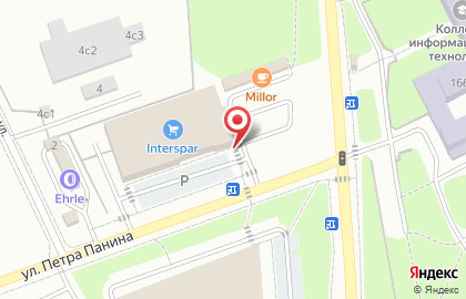 Супермаркет Interspar в Ленинградском районе на карте