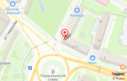 Магазин обоев Премьер на улице Яна Фабрициуса на карте