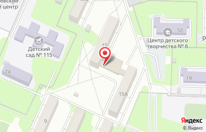 Центр активного долголетия Долголетие в Железнодорожном районе на карте