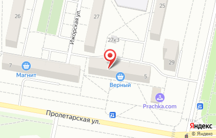 Супермаркет Верный в Красносельском районе на карте