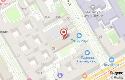 Собинбанк, Дополнительный Офис Василеостровский на карте