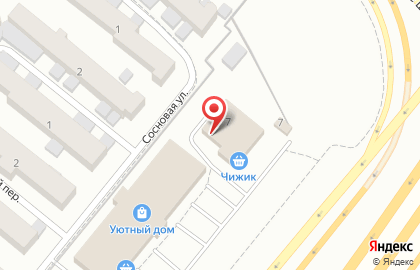 Продуктовый базар Петровский на Сосновой улице на карте