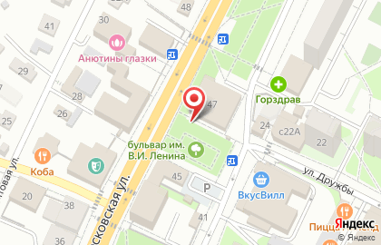 Киоск по продаже кондитерских изделий, г. Чехов на Московской улице на карте