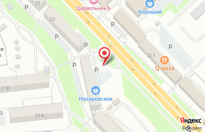 Октябрьское на Высотной улице на карте