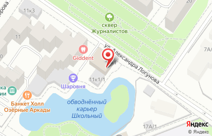 Мир бильярда на улице Александра Логунова на карте