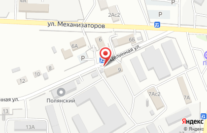 Гостиница 12 месяцев на Целинной улице на карте