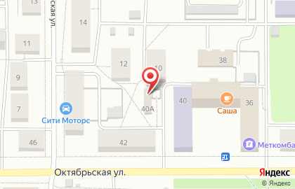 Сауна Карибы на Октябрьской улице на карте