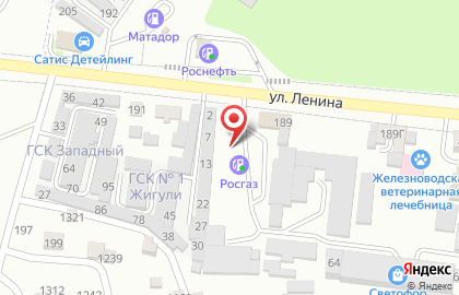 Росгаз в Железноводске на карте