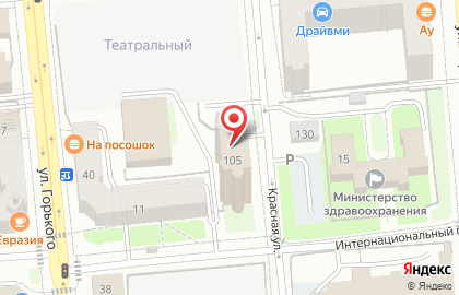 Банкомат Западно-Уральский банк на Красной улице на карте
