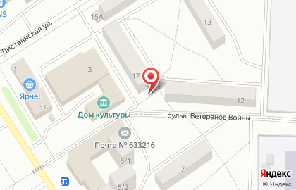 Телемастерская на Листвянской улице на карте