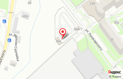 Автосервис Экспресс на улице Луначарского на карте