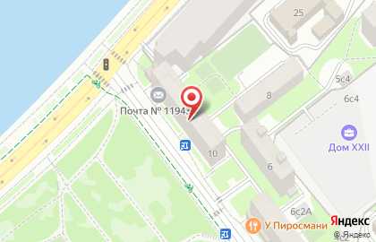 Академия Шин в Новодевичьем проезде на карте