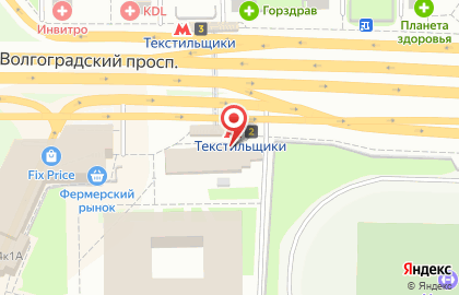 Салон связи Tele2 на Волгоградском проспекте на карте