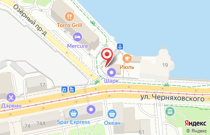Шарк на улице Черняховского на карте