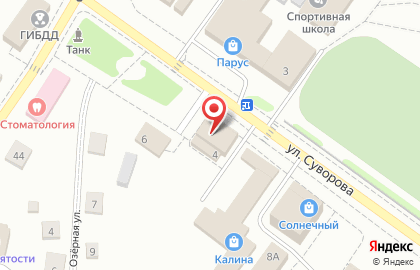 Магазин разливного пива ЦУП на улице Суворова на карте