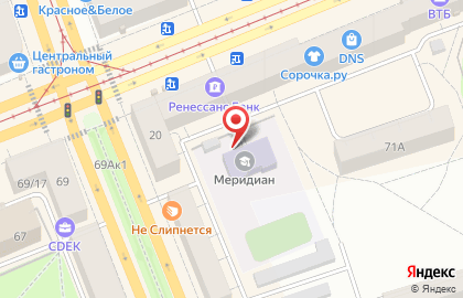 Структурное подразделение Меридиан в Екатеринбурге на карте