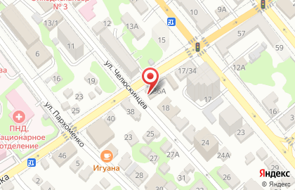 Продовольственный магазин в Новороссийске на карте
