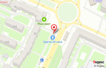 Магазин цветов Цветок на улице Маршала Конева на карте