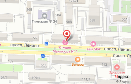 Студия маникюра №1 на проспекте Ленина на карте