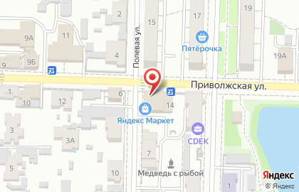 Магазин рыболовных принадлежностей Рыбак на Приволжской улице на карте