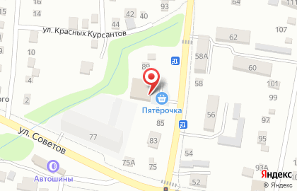Супермаркет Пятёрочка на Пионерской улице на карте