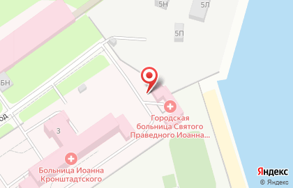 Городская больница №40 Курортного района в Кронштадтском районе на карте