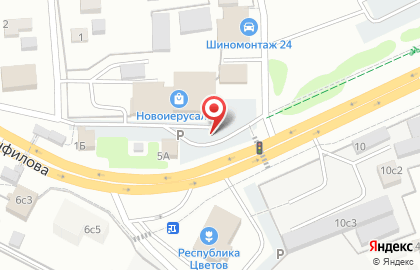 ООО Горизонт на улице Панфилова на карте