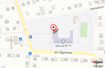 Средняя общеобразовательная школа №71 на улице Щукина на карте