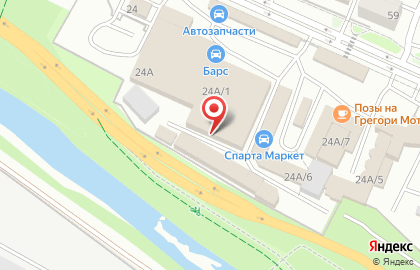 АТЛ на улице Баррикад на карте