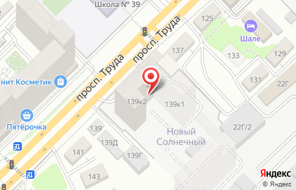 Автостоянка в Воронеже на карте