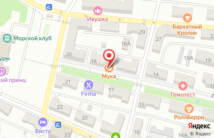 Кондитерская Мука на Ленинской улице на карте