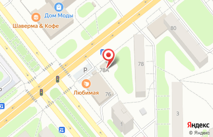 Мясная лавка на проспекте Строителей на карте