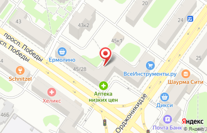 ЗАО МКБ Москомприватбанк на проспекте Победы на карте