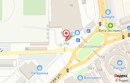 Киоск фастфудных изделий в Тракторозаводском районе на карте
