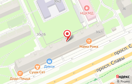 Страховая компания ВСК на проспекте Славы в СПб на карте