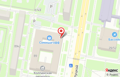 Супермаркет Магнит на улице Веры Слуцкой на карте